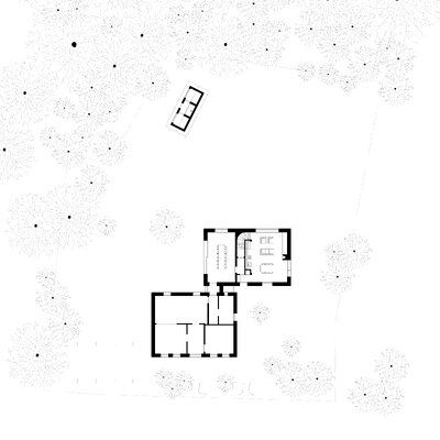 Ferienhaus am Darß, Grundriss Erdgeschoss, Bearbeitung für (link: https://www.habermann-architektur.de text: Habermann Architektur)