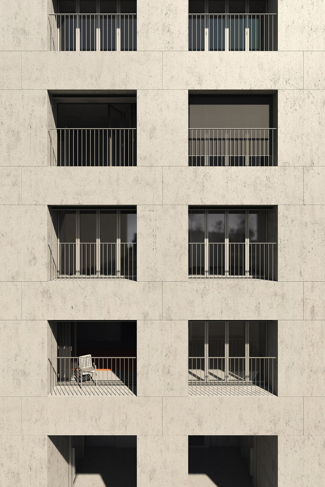 Große Häuser Leipzig, Fassadendetail, Masterthesis Bauhaus-Universität Weimar