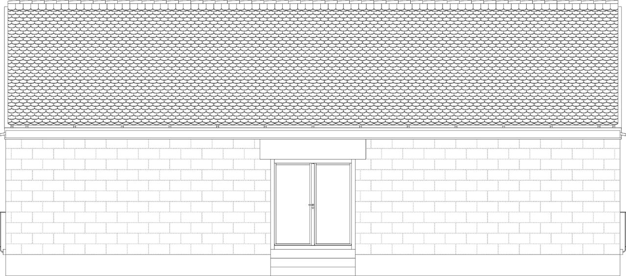 Haus in Unterlengenhardt, Ansicht Nord, Entwurfsplanung für Privat