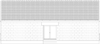 Haus in Unterlengenhardt, Ansicht Nord, Entwurfsplanung für Privat