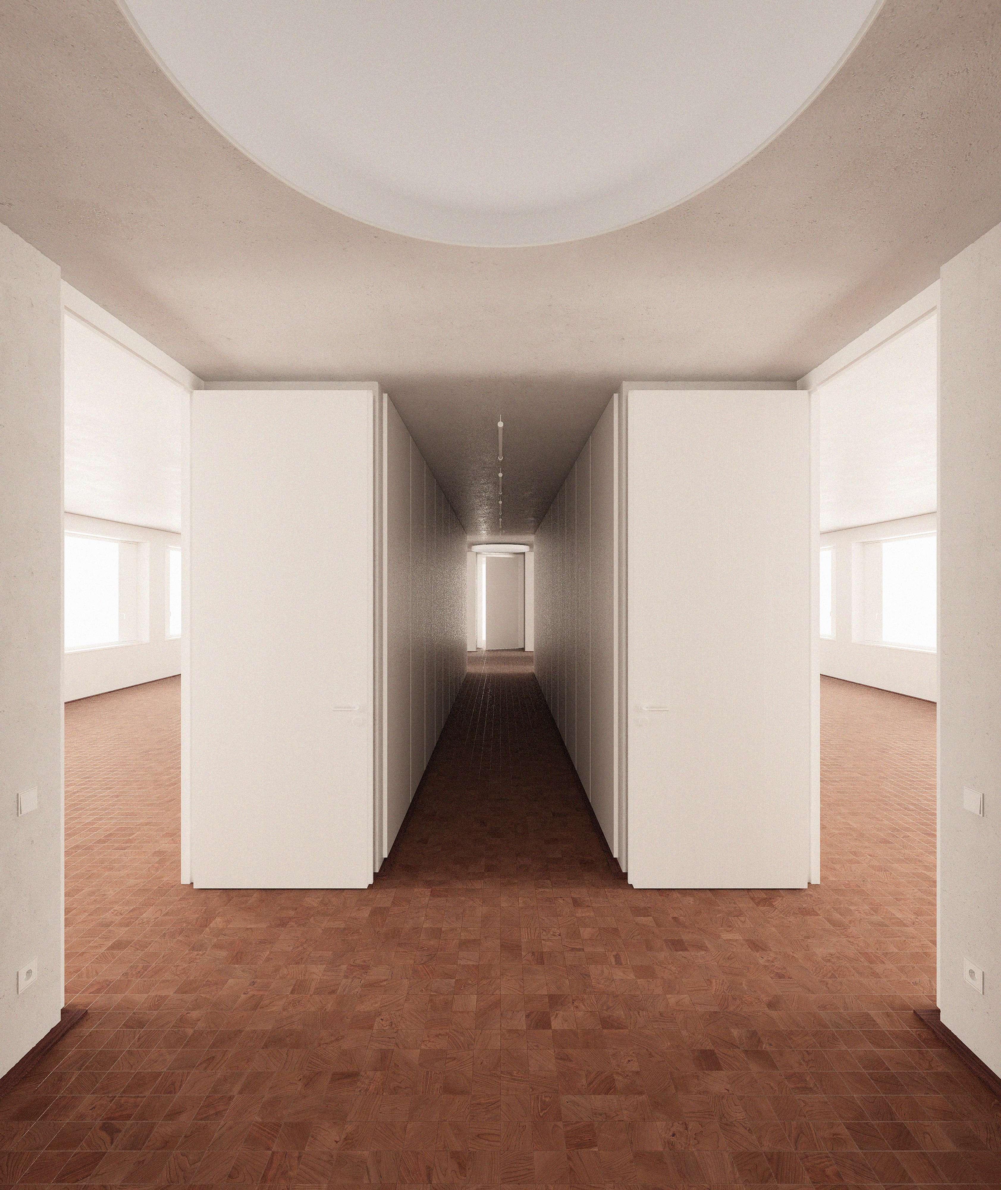Museumserweiterung Wiener Secession, Blick in die Verwaltung, Semesterprojekt Bauhaus-Universität Weimar